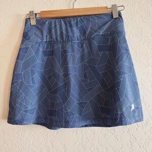 Prince | blue abstract pattern athletic skort | XS